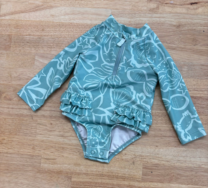 Carters Swimsuit – Size 6M (Teal Mermaid Print)
