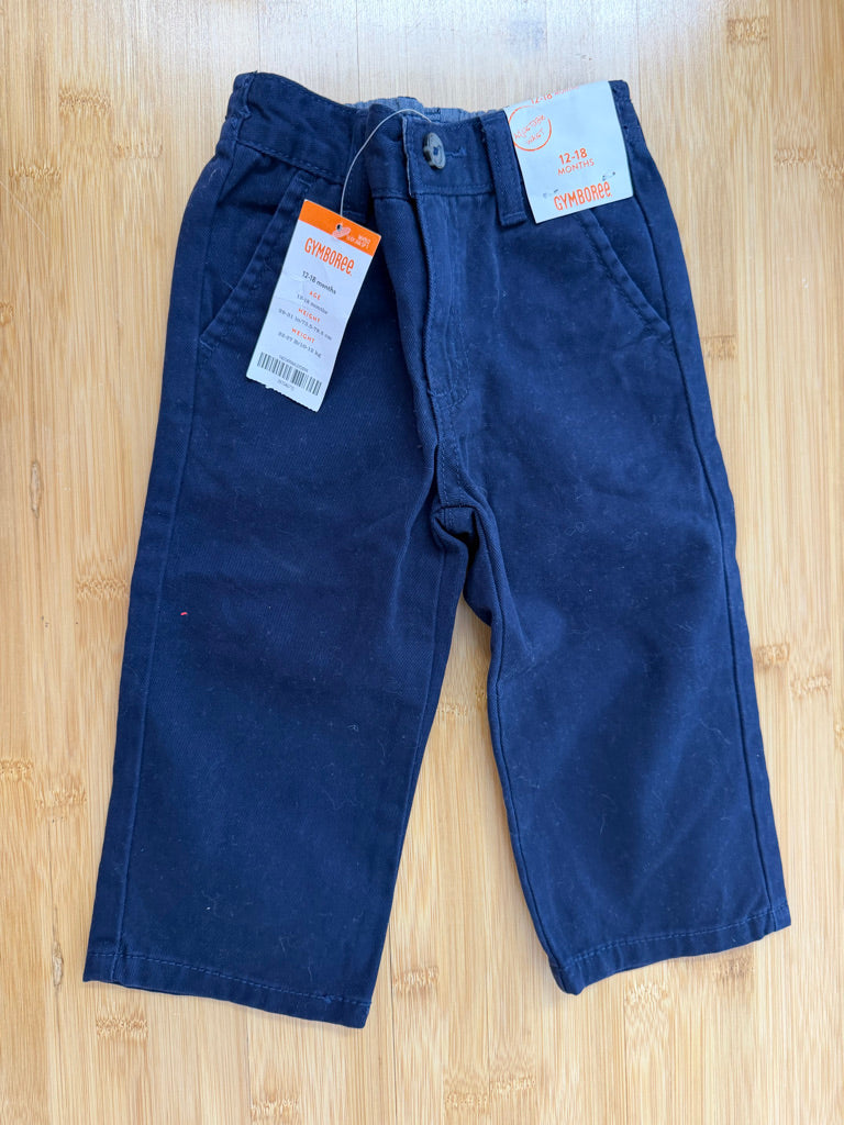 Gymboree Chino Pants – 12–18M | Prep Fit Adjustable Waist | NWT