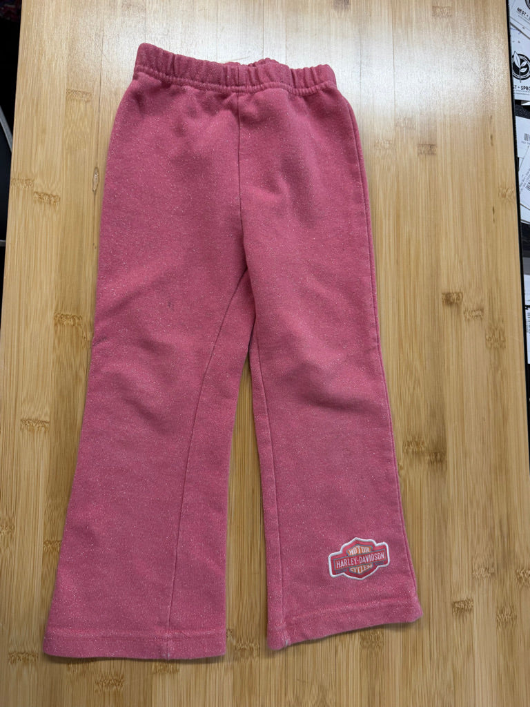 Harley-Davidson Sparkle Flare Pants – 2T | Pink Silver Sparkle