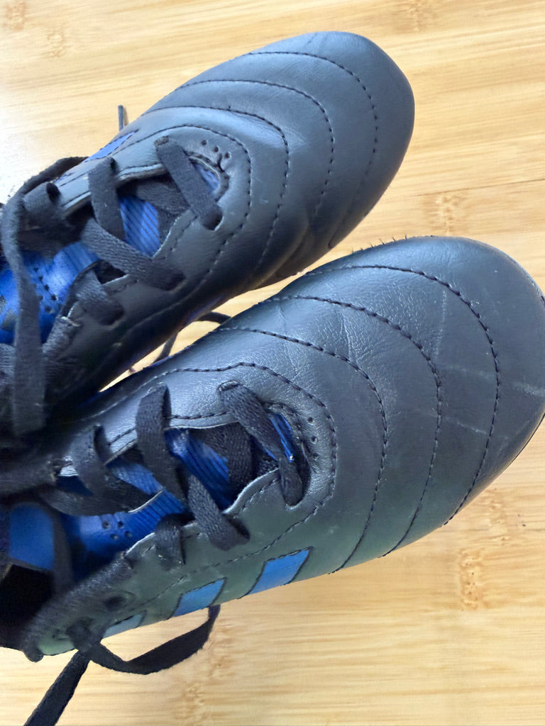 Adidas Cleats – 13 | Black & Blue Lace-Up | Play