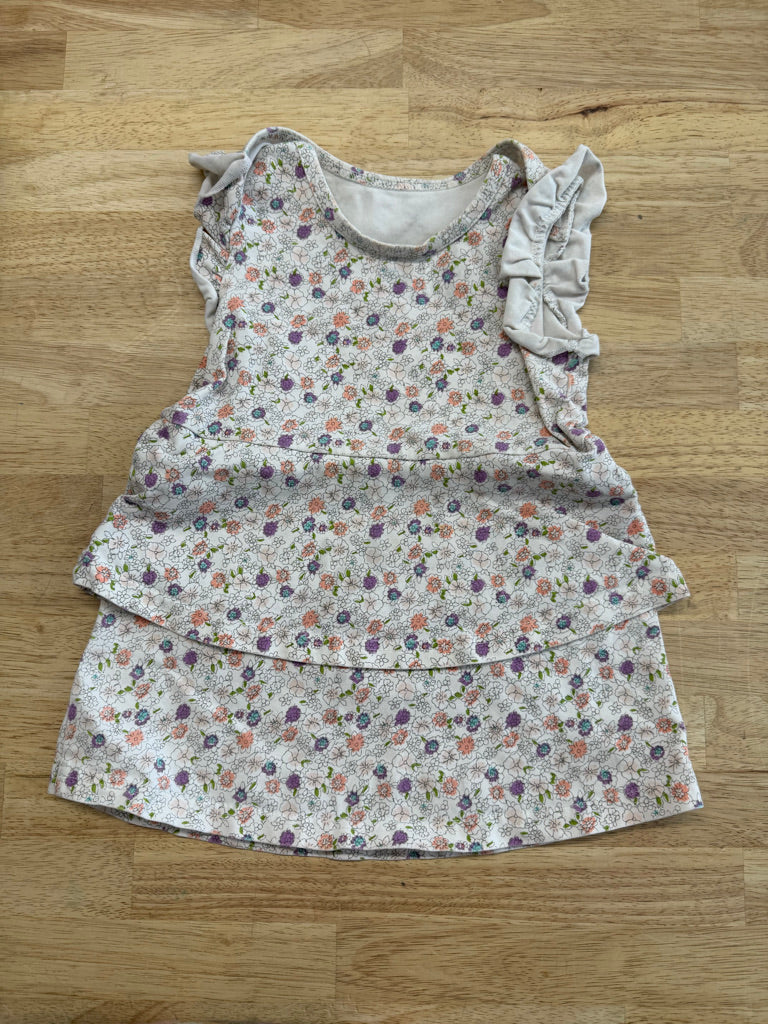 Peekaboo Beans Dusty Floral Tank Dress | Size 18M