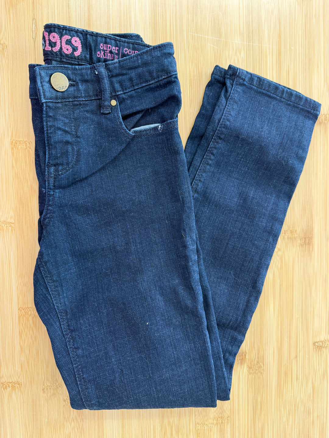 Gap Kids 1969 Slim Straight Super Skinny – 10 | Dark Wash Vintage 2013