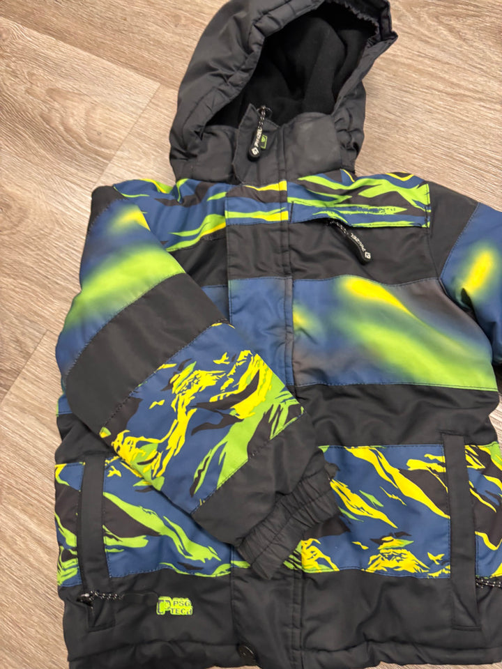 Pinzel Winter Jacket 3Y – Blue/Green Print FAIR