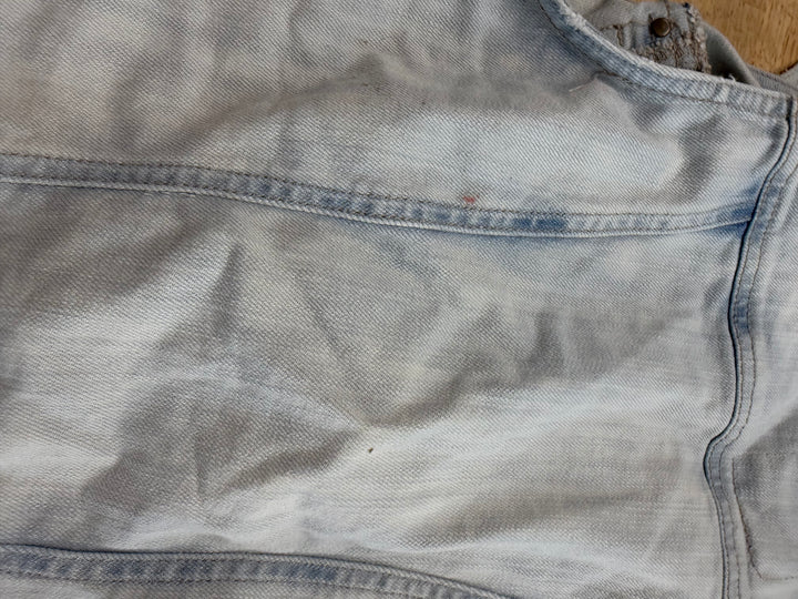 Garage Bleached Denim Vest – Adult XS (Est. 10-12 Fit)