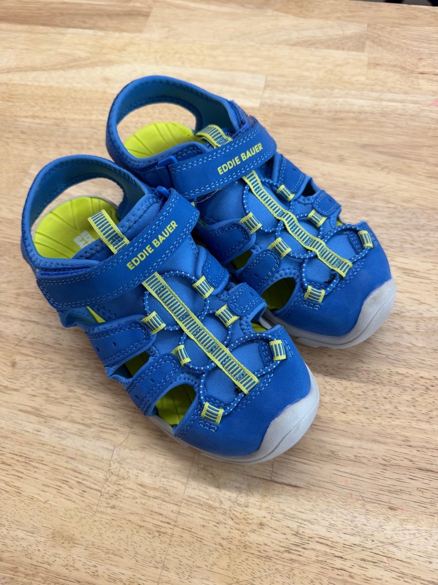 Eddie Bauer Closed Toe Sandals – Junior 3 | Blue - Nest and Sprout-Consignment