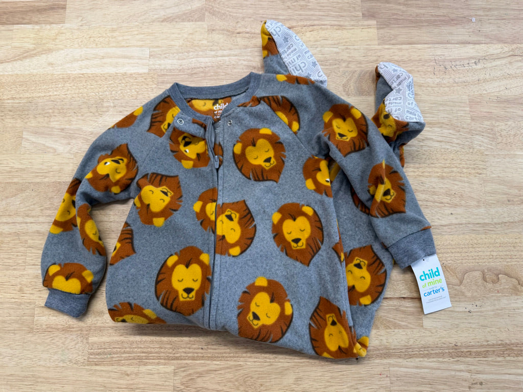 Carter’s Child of Mine Lion Fleece Sleeper NWT | Size 2t