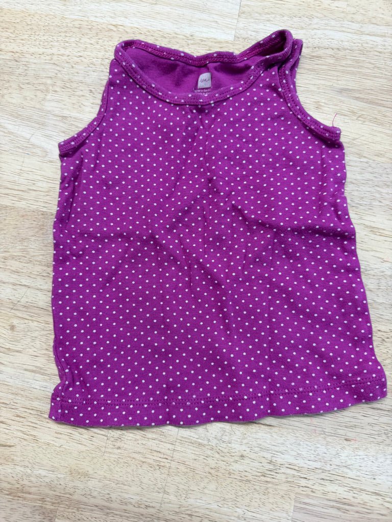 Tea Collection Purple Polka Dot Tank Top – 12–18M - Nest and Sprout-Consignment