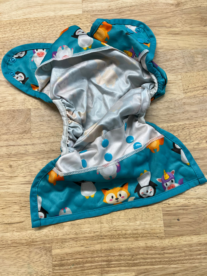 Kawaii Baby Diaper Cover – OS (Animal Print)