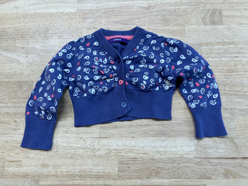 Mexx Paisley Print Cardigan – Light Blue | 12–18M