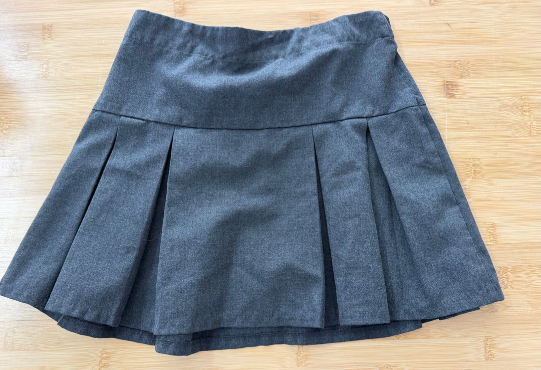 Debenhams Pleated Skirt – 7 | Chocolate Brown | Adjustable Toggles