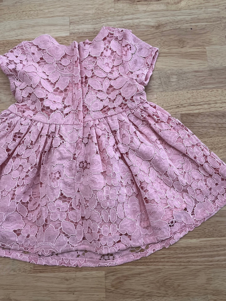 Joe Fresh 6–12M Pink Lace Overlay Dress