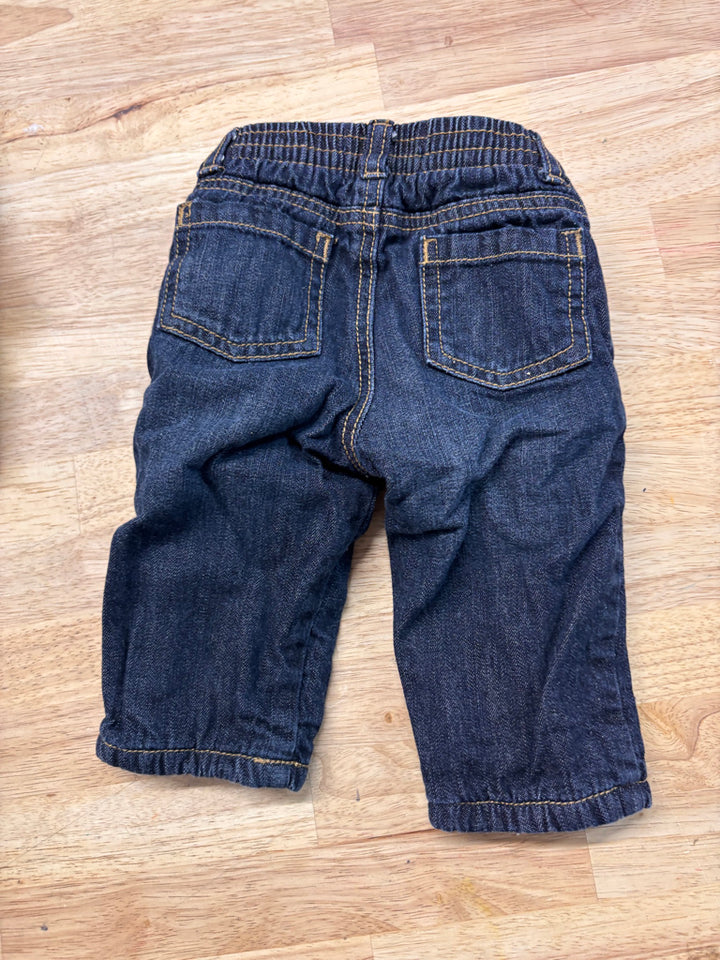 Old Navy Jeans – Size 6–12M (Dark, Fleece-Lined)