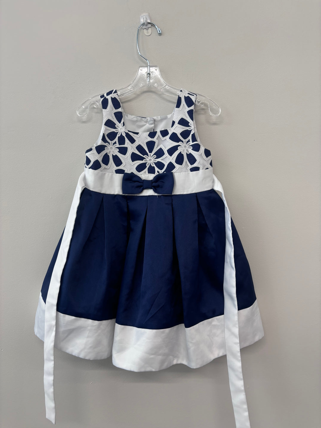 Joanna Michelle Navy/White Dress (3T)