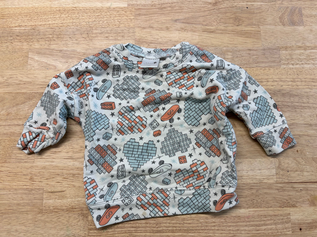 Dear Aspen 9–12M Brick Red Long Sleeve Shirt