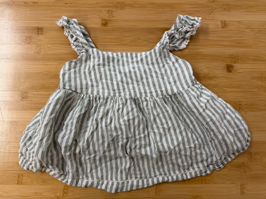 Haute Hippie Kids Vertical Stripe Tank Top – 0/2 | Sage
