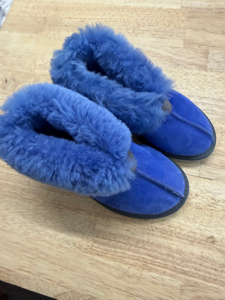 Superior Australian Ugg Ankle-High Slipper – Junior 1 | Sheepskin with Rubber Sole