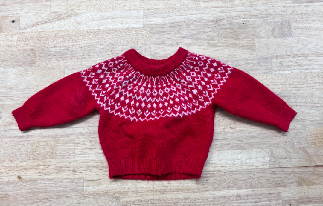 Rise Little Earthling 3–6M Knit Collared Sweater