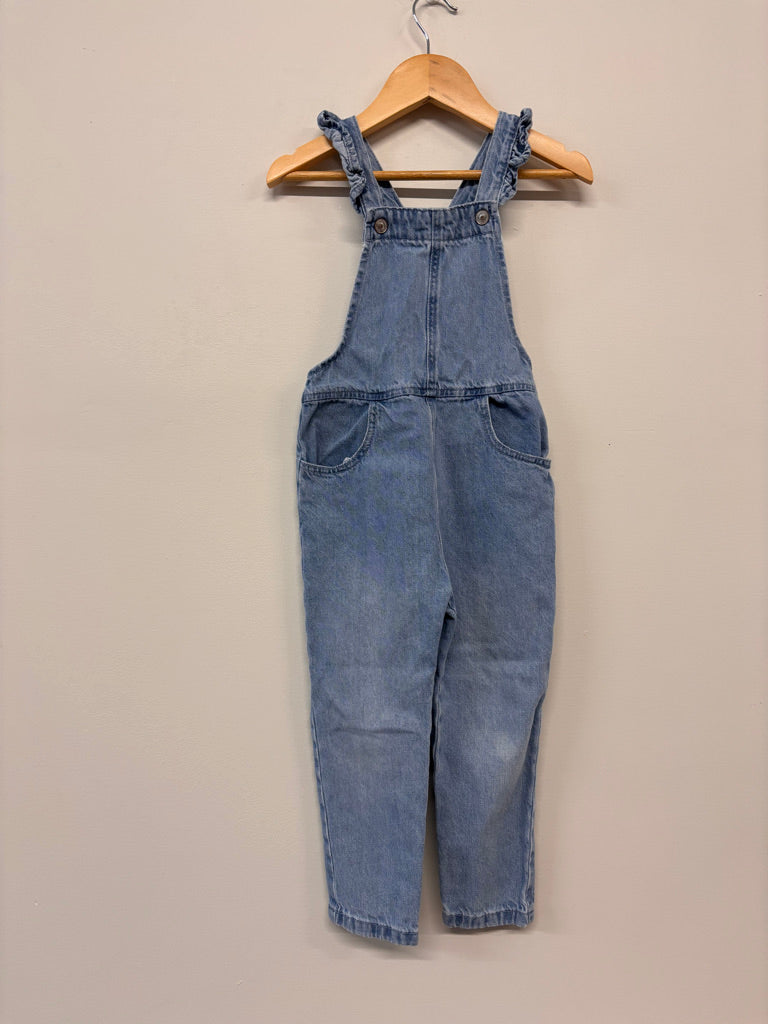 Zara Denim Overalls – Light Wash – Size 3-4Y