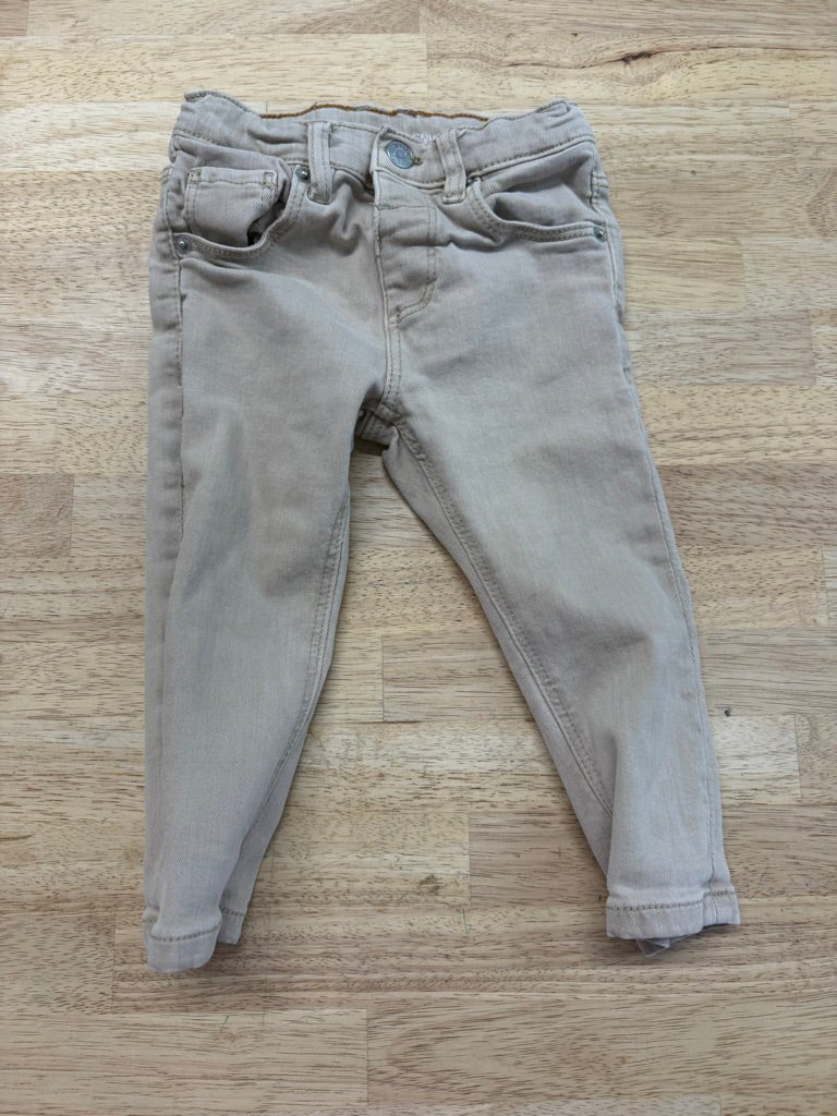 Zara Slim Denim Collection Jeans – 12–18M | Light Brown | Boys - Nest and Sprout-Consignment