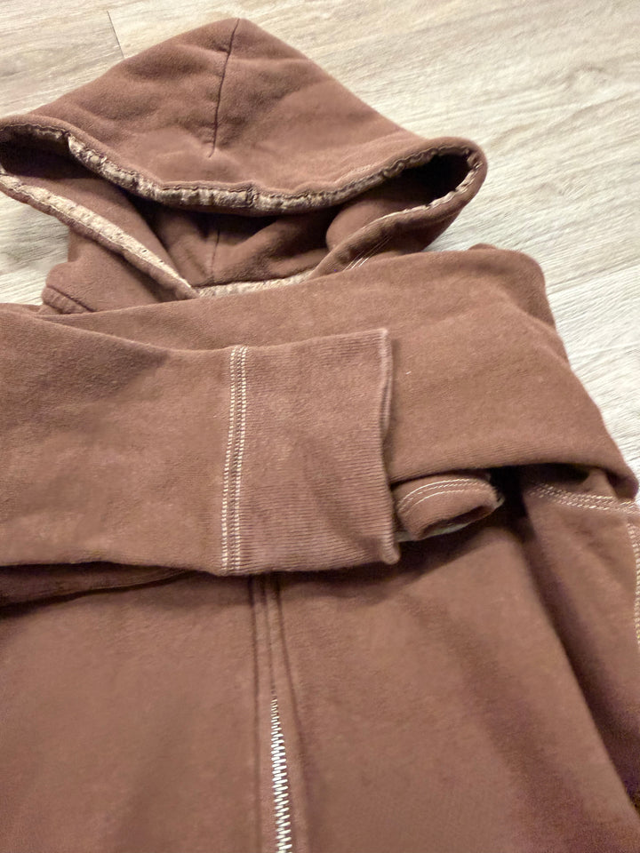 Abercrombie Hooded Zip Up Jacket  Large| Brown | Cotton Polyester