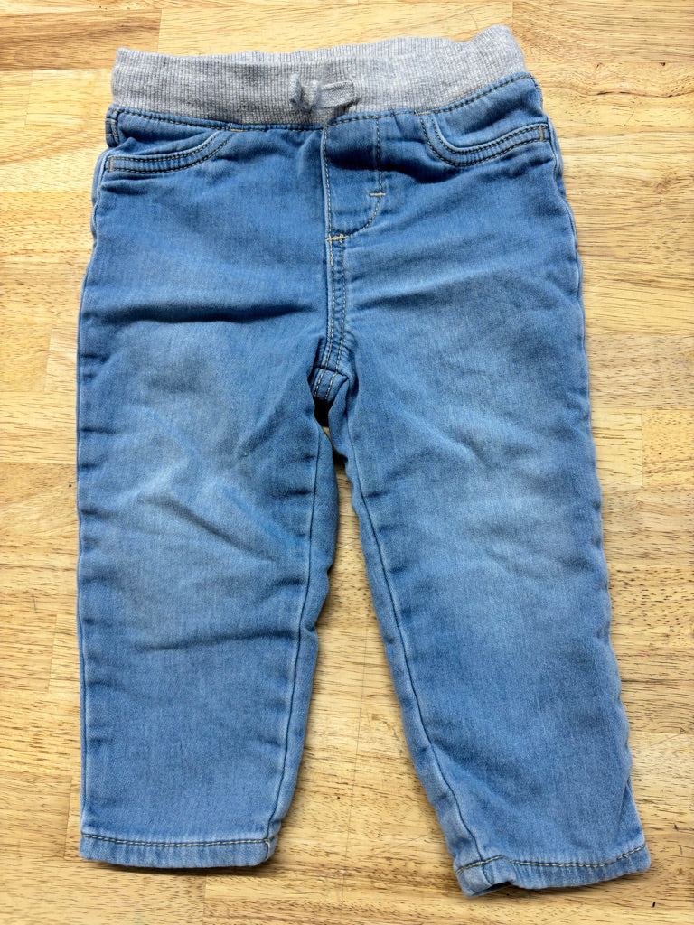 Baby B’gosh Light Wash Jeans with Stretch Waist – 24M