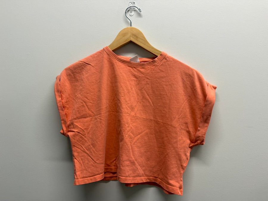 Zara Crop Top – 11/12 | Light Orange - Nest and Sprout-Consignment