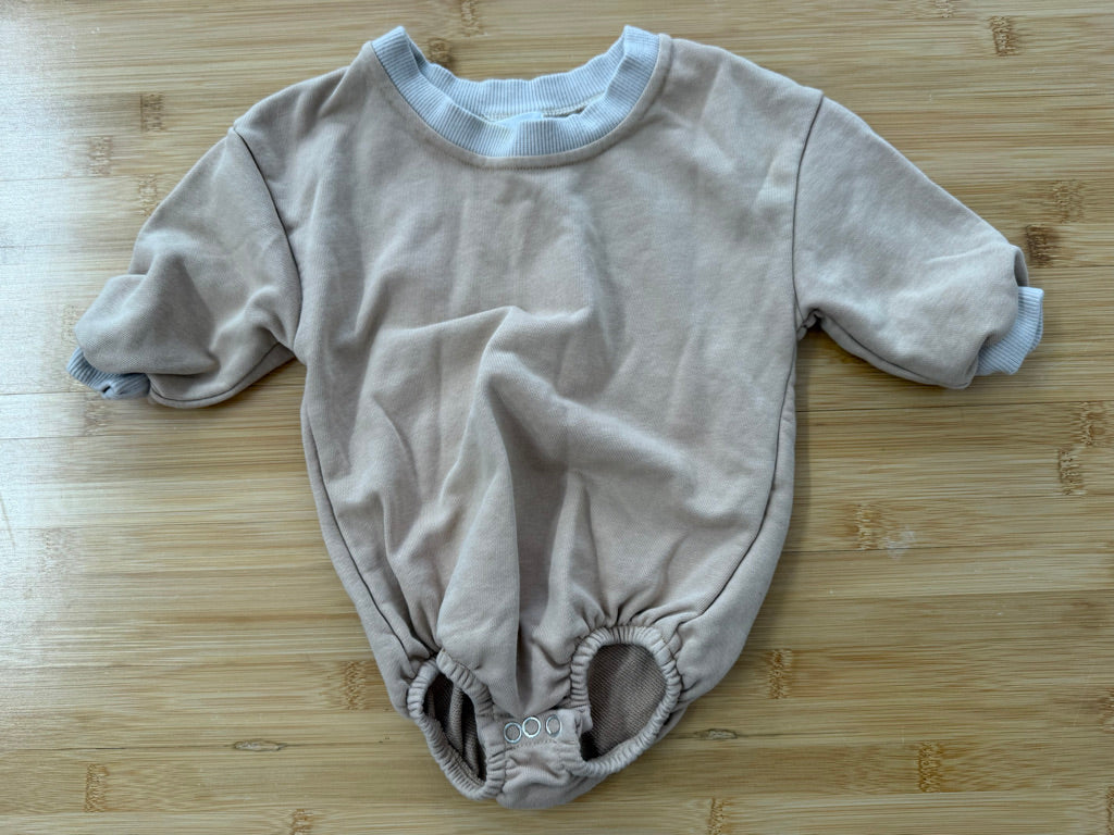 Kindly Bubble Romper – 0–3M | Brown