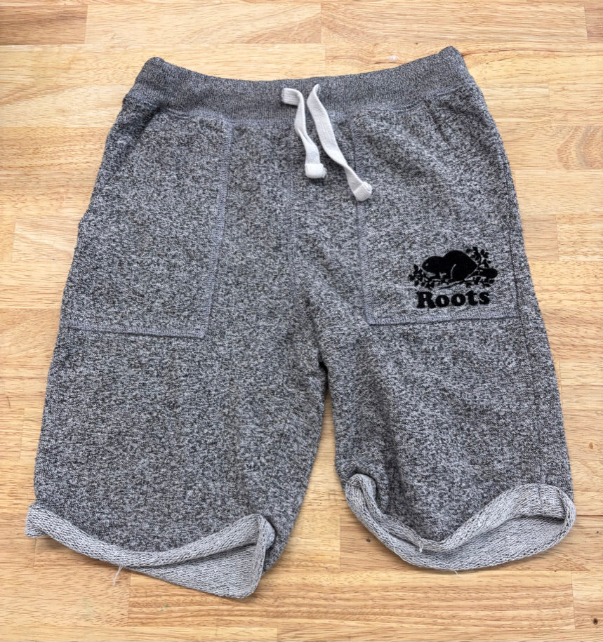 Roots Kids Shorts 8 – Grey Terry