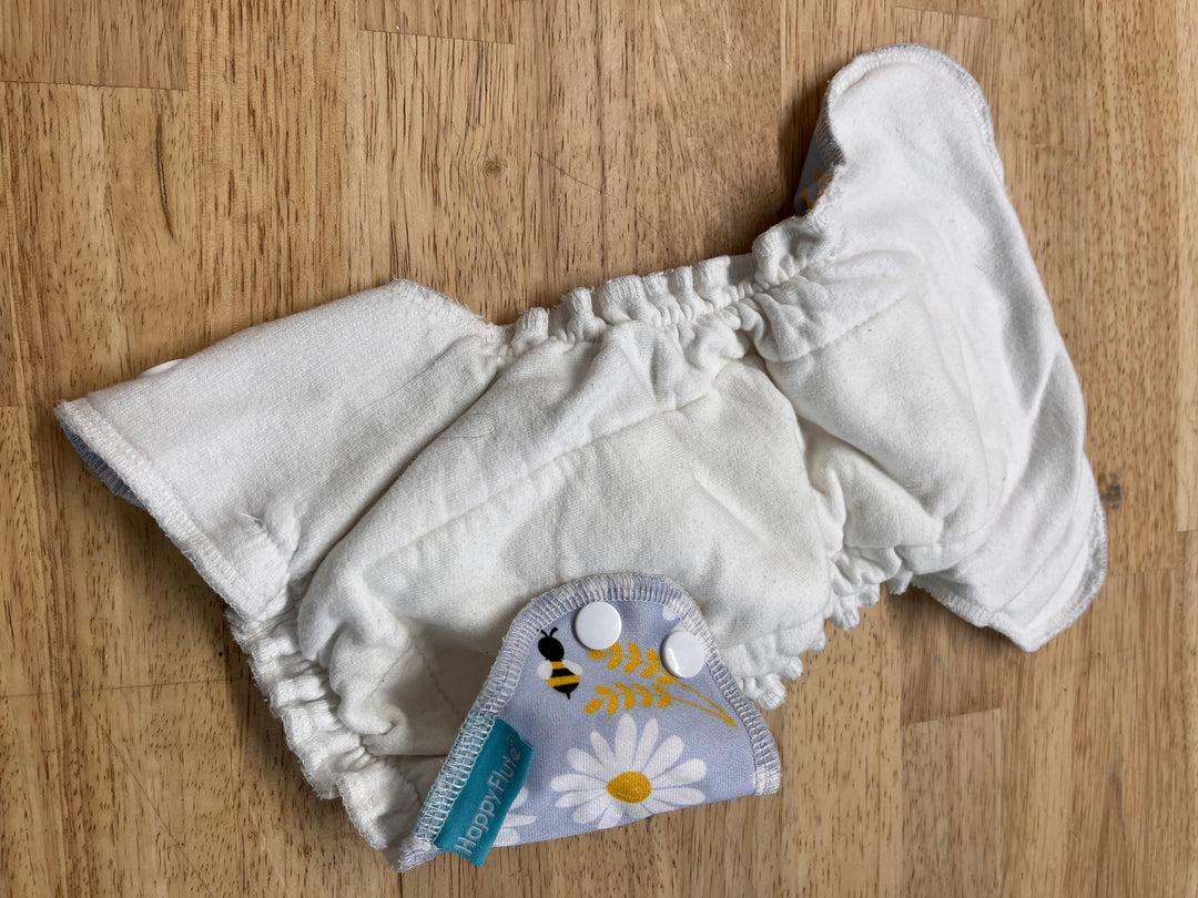 Newborn All-in-One Diaper – Daisy Bee Print
