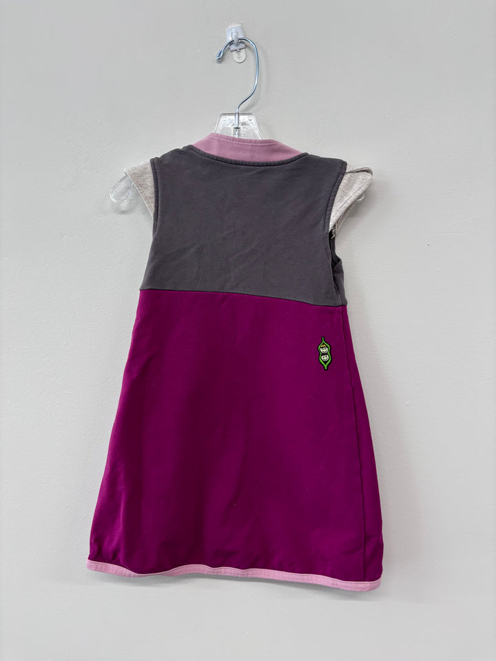 Peekaboo Beans Pixie Dress (Size 3, Cherry Jubilee)