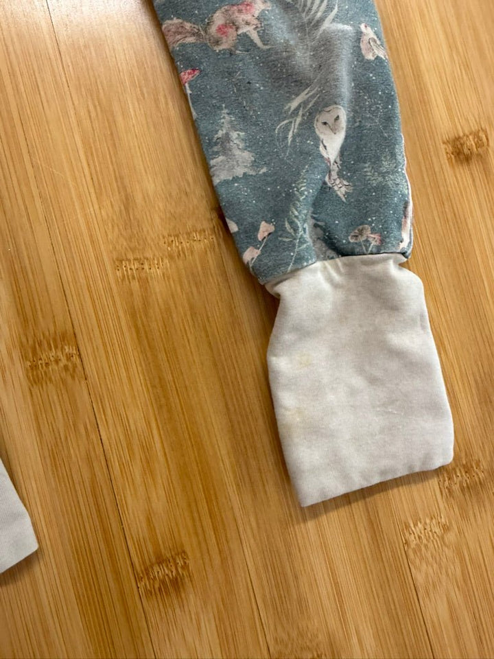 Gro by Zoe Grow With Me Pants – 1–3Y | Light Green Forest Animal Print - Nest and Sprout - Consignment