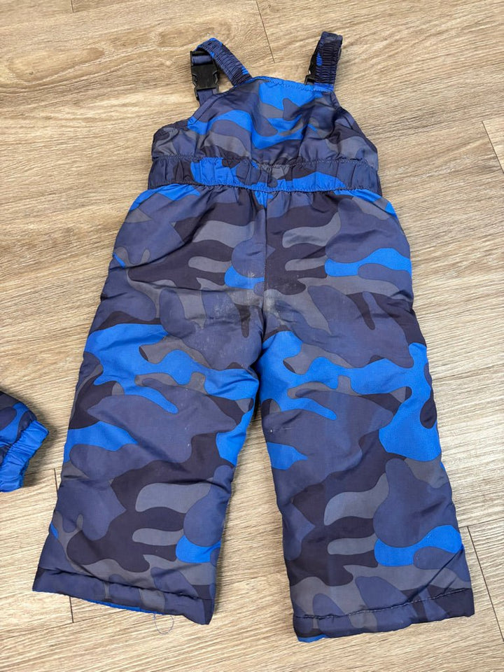 OshKosh Blue Jacket with Camo Snowpants Set | Size 24M - Nest and Sprout-Consignment