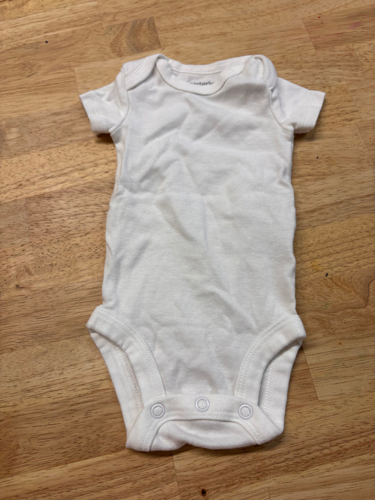 Carters Bodysuit – Size NB White