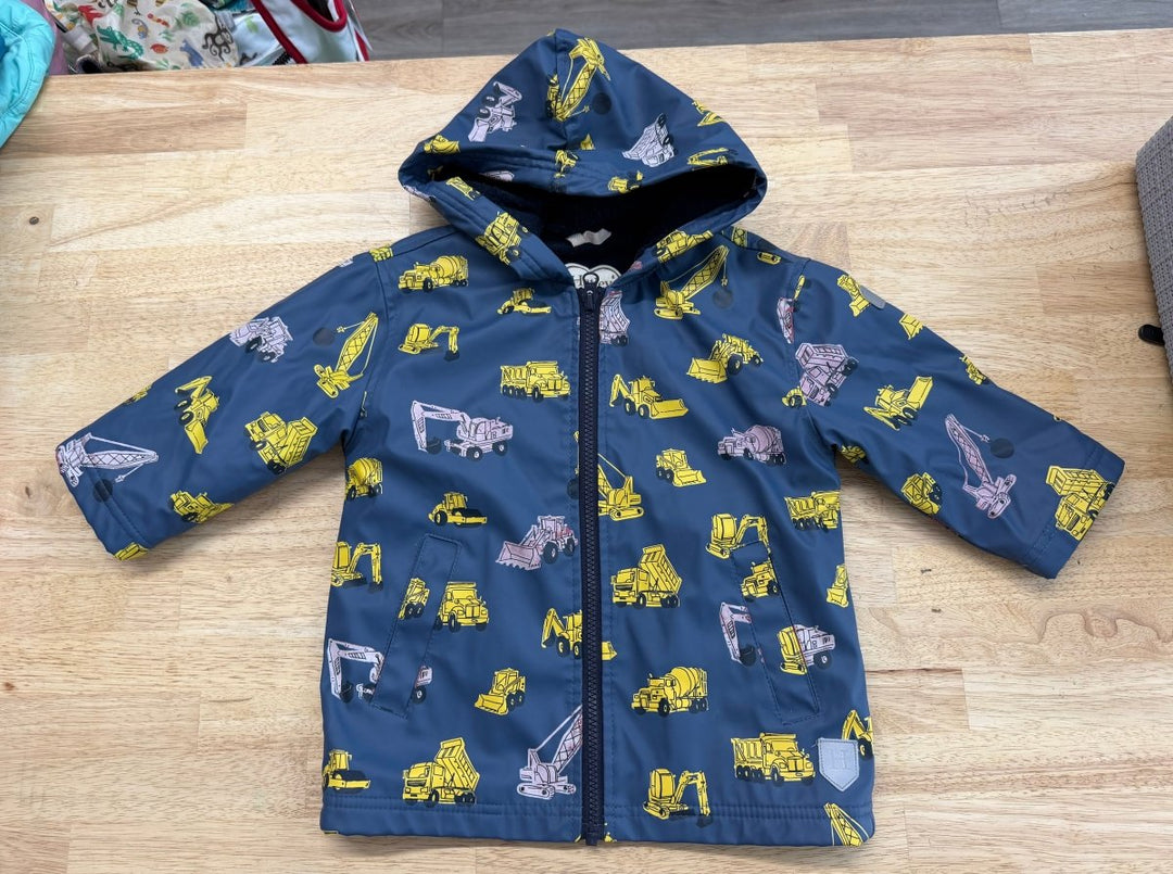 Hatley Construction Print Fleece Terry-Lined Jacket – 2 | Excellent - Nest and Sprout-Consignment