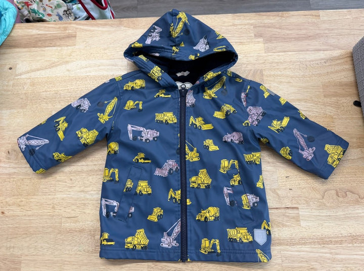 Hatley Construction Print Fleece Terry-Lined Jacket – 2 | Excellent - Nest and Sprout-Consignment