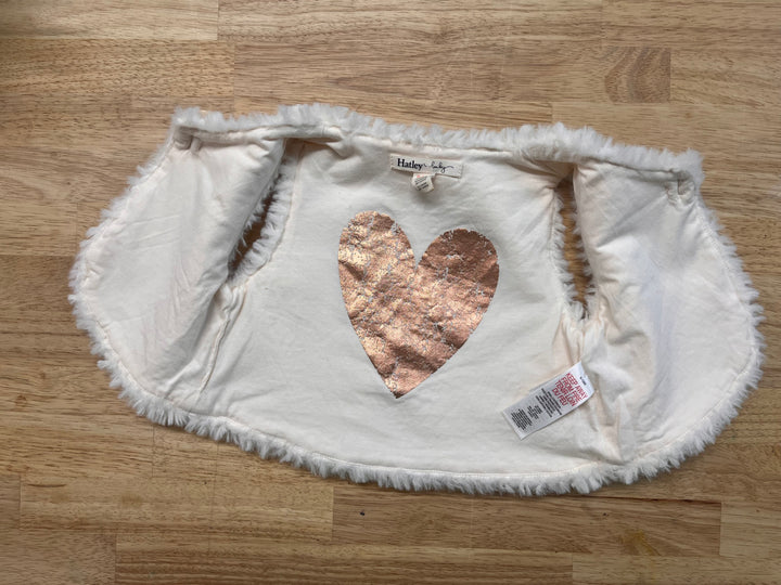 Hatley 9-12M Cream Faux Fur Vest