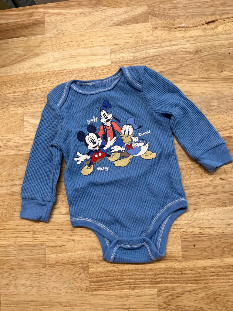 Disney Baby 6–9M – Waffle Knit Bodysuit