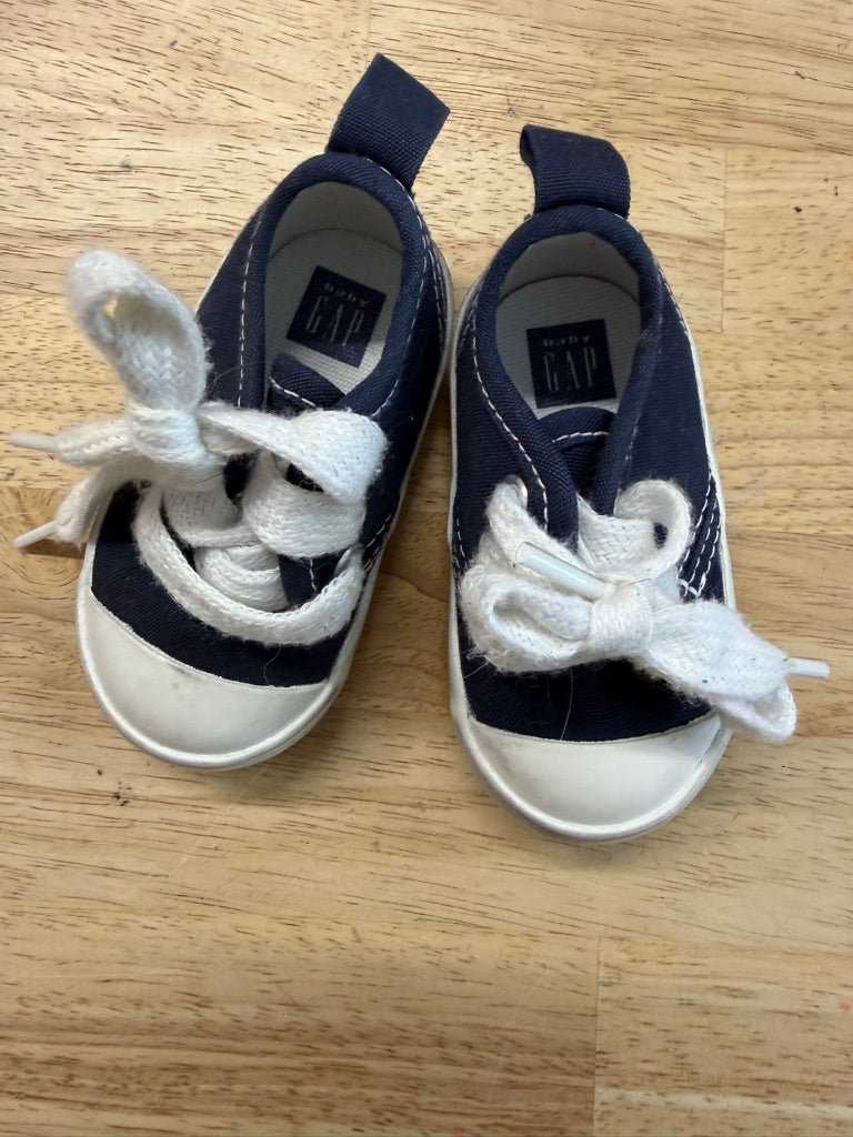 Baby Gap Sneakers – Size 2 | Blue - Nest and Sprout - Consignment