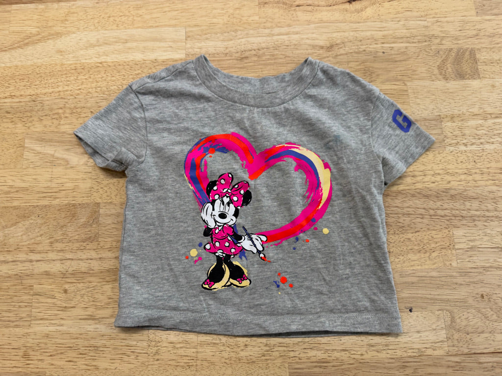 Gap Disney Minnie Mouse Graphic Shirt – 12–18M | Short Sleeve | Play