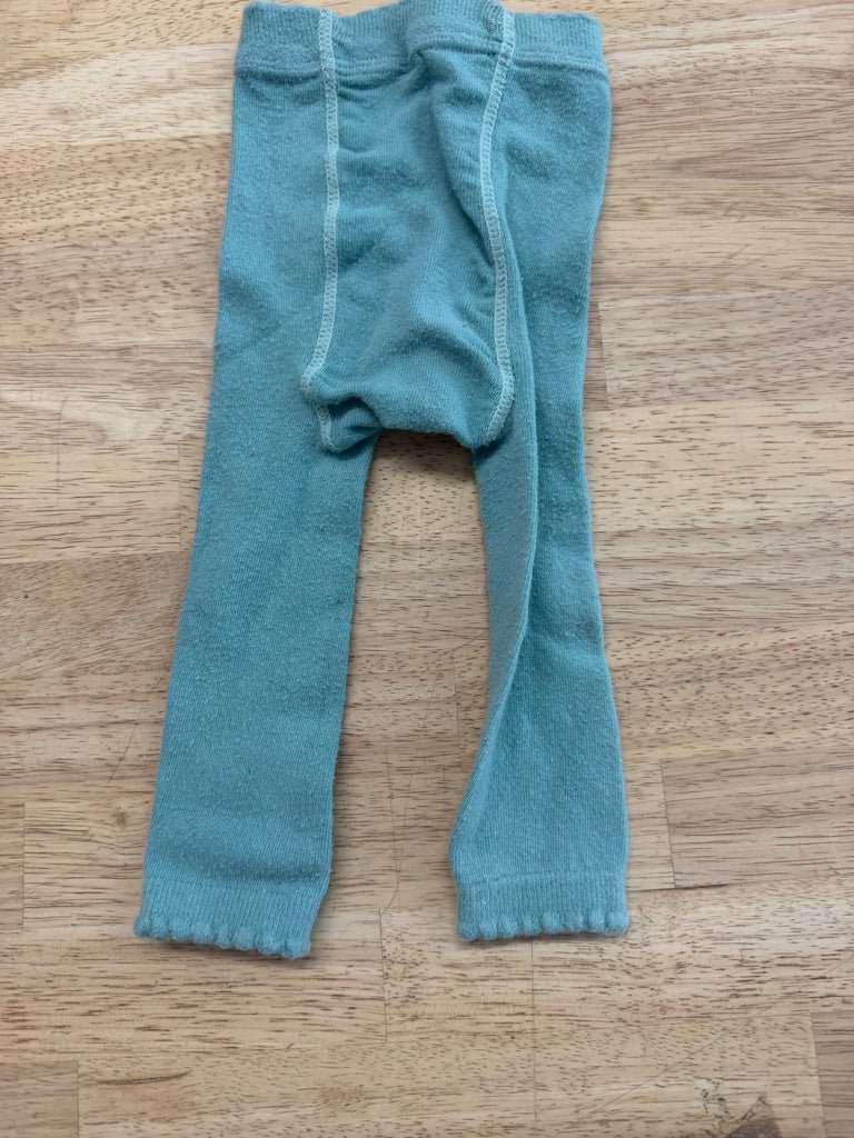 Finn + Grin Footless Tights – 105cnm | Green Custom Dyed - Nest and Sprout-Consignment