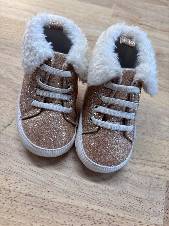 Little Me Glitter Soft Sole Sneakers Size 2