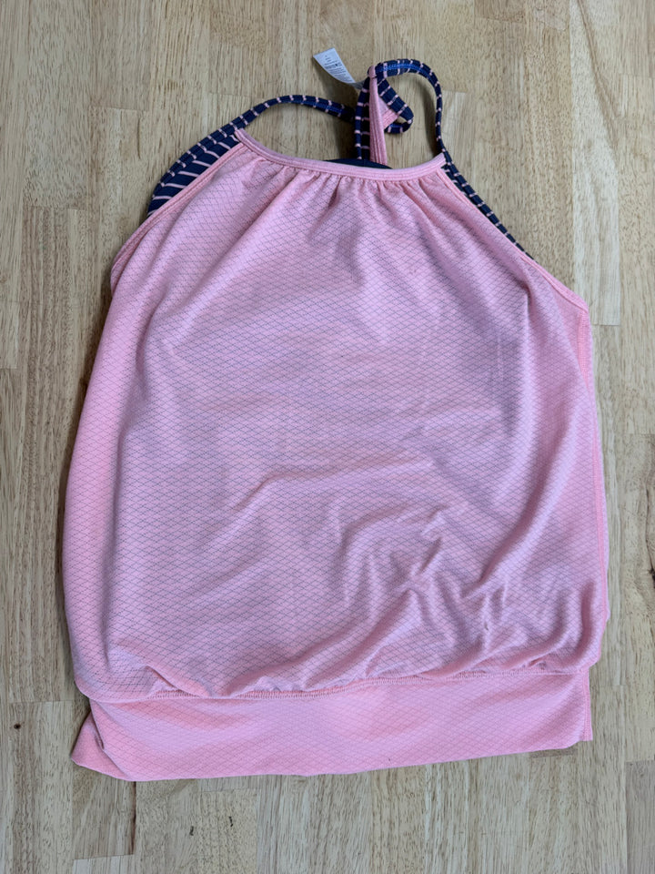 Ivivva Double Dutch Top – 12 | Light Pink Charcoal Bralette | Play