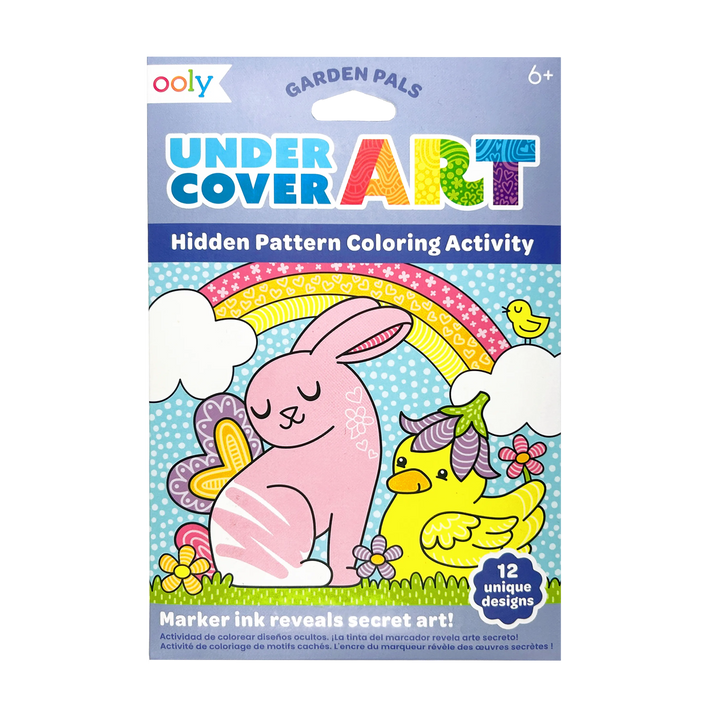 Undercover Art: Hidden Pattern Coloring Activity - Garden Party