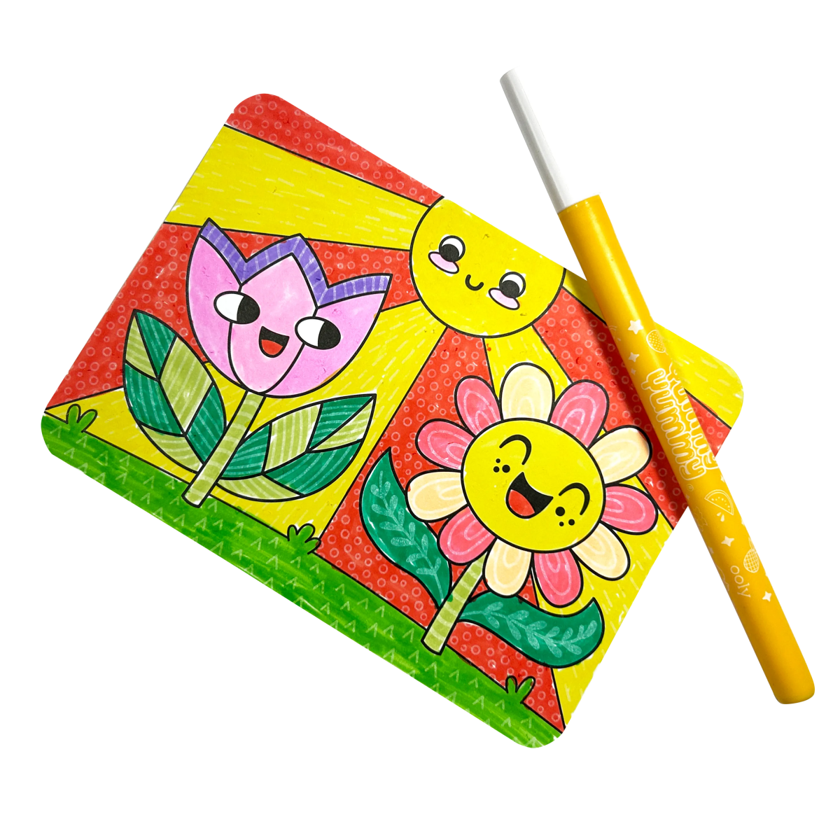 Undercover Art: Hidden Pattern Coloring Activity - Garden Party - Nest and Sprout - Ooly