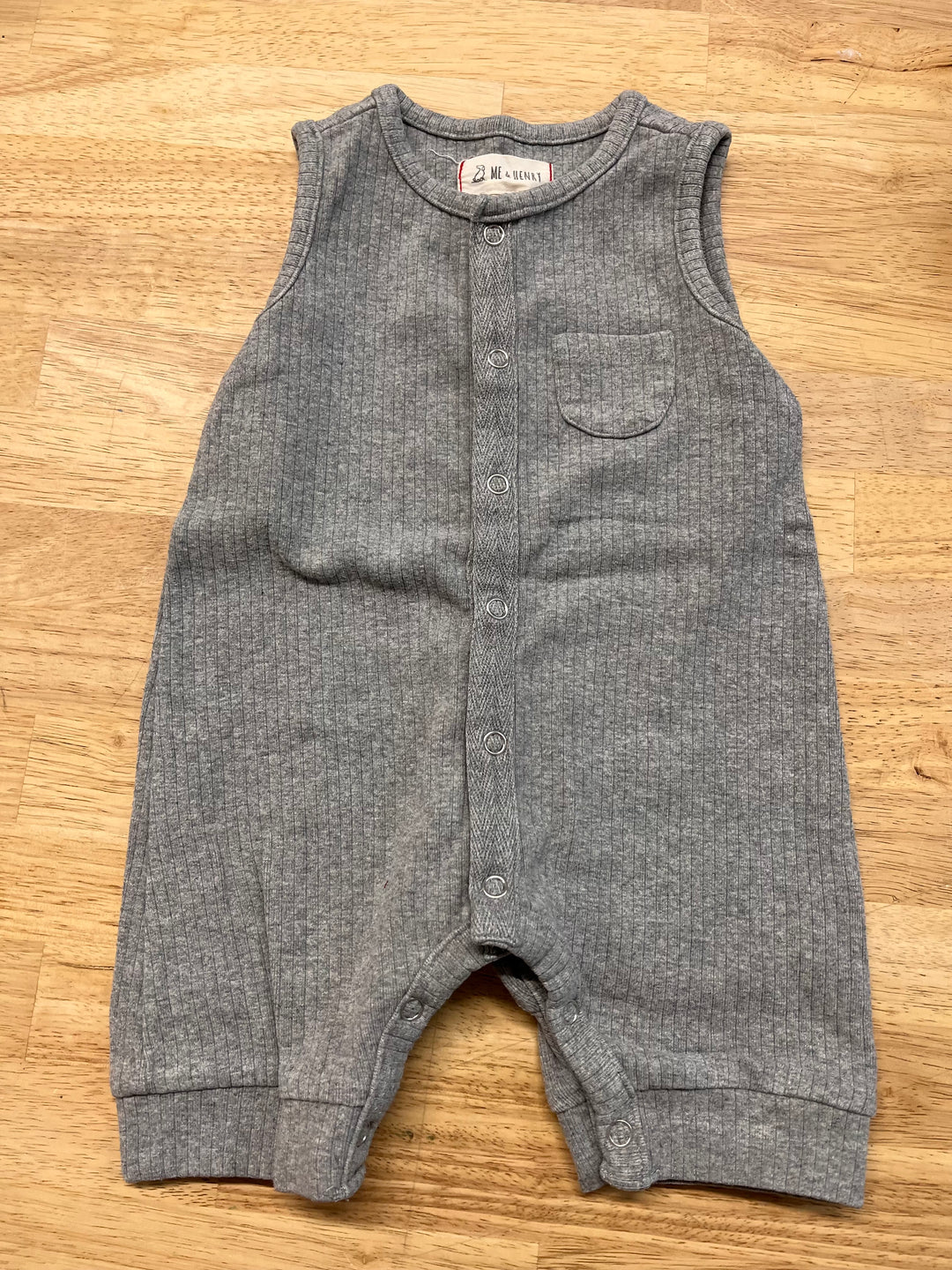 Me & Henry Ribbed Romper – 0-3M