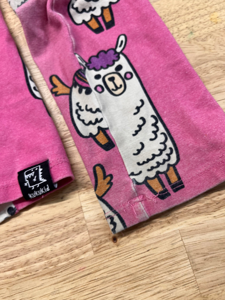 Kuku Kid Llama Shirt with Ruffle – Size 9Y PLAY