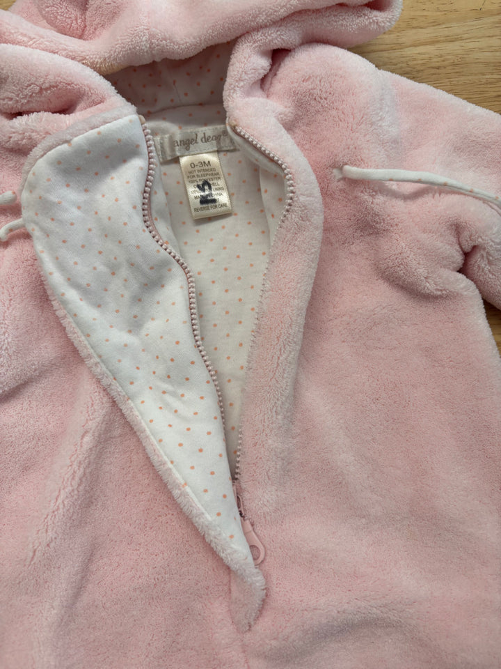 Angel Dear Fleece Bunting Suit – 0–3M slightly imperfect
