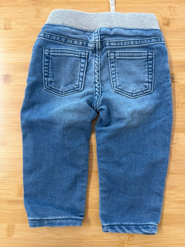 Gap Easy Slim Denim – 6–12M | Medium Wash Elastic Waist
