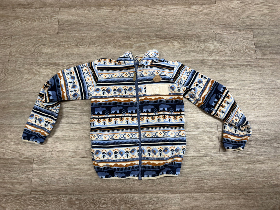 Souris Mini Fleece Jacket – 12 | Blue Bear Print