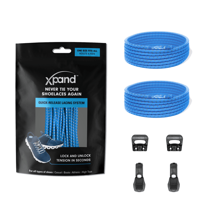 No - Tie Elastic Round Laces | Hi - Vis Reflective | One Size - Nest and Sprout - Xpand Laces
